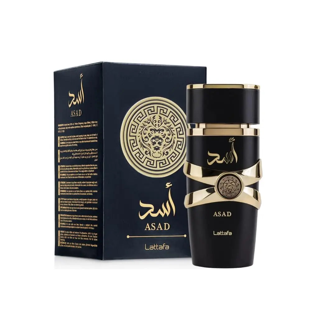 Lattafa Perfumes Asad for Unisex Eau De Parfum Spray 3.4 Ounce
