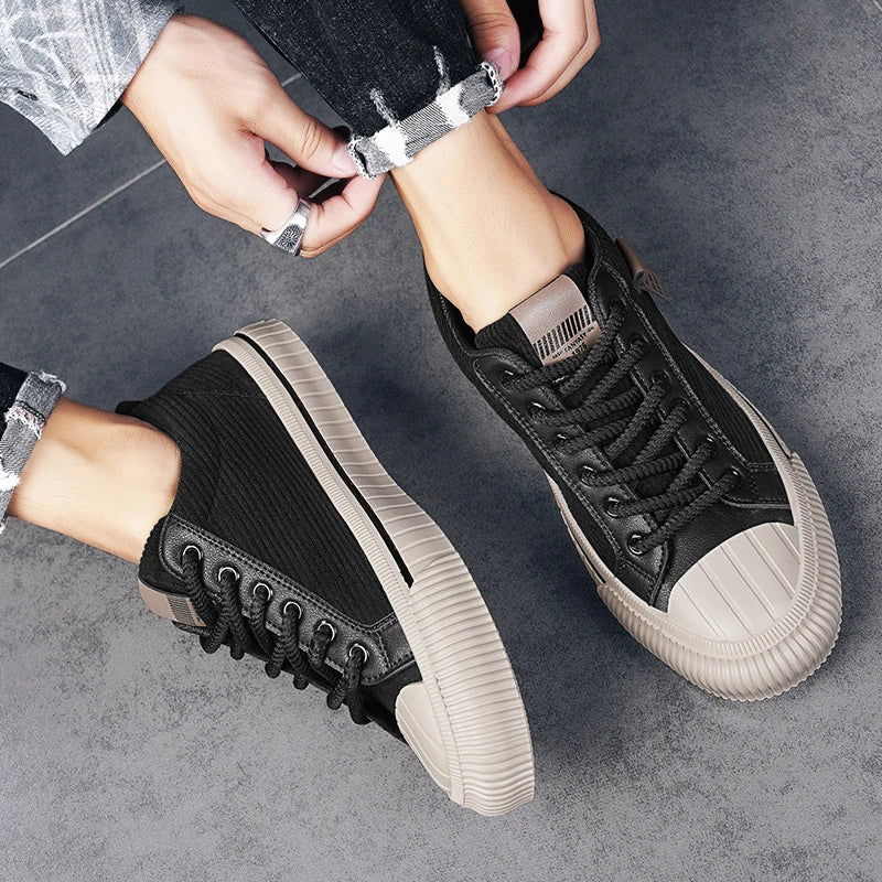 Fashion Men's Walking Sneakers Outdoor Man Casual Shoes Breathable Lightweight Board Shoes Platform Sport Footwear Running Shoes