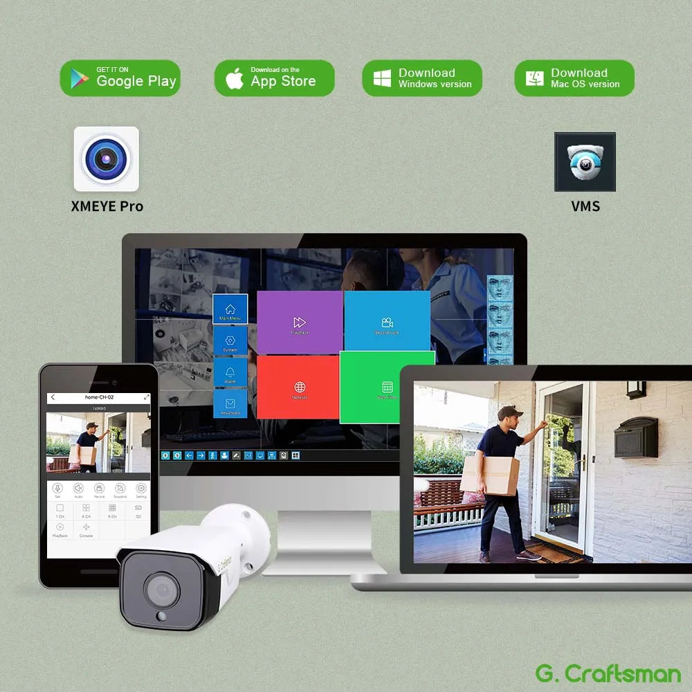 C,GC XMeye IP Camera,Z ,6MP,POE, 20fps,2.8mm/3.6mm/6mm,Face Human,Audio, IR Night, Onvif Video CCTV Surveillance Security,Home