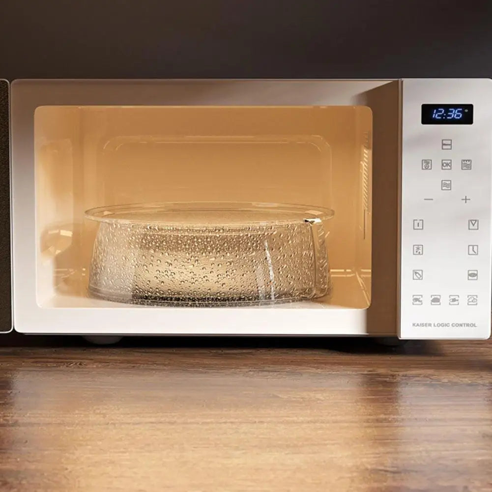 Microwave Oven Cover Heat Resistant 200°C Household Food Insulation Cover Multifunctional Stackable Vegetable And Fruit Platter
