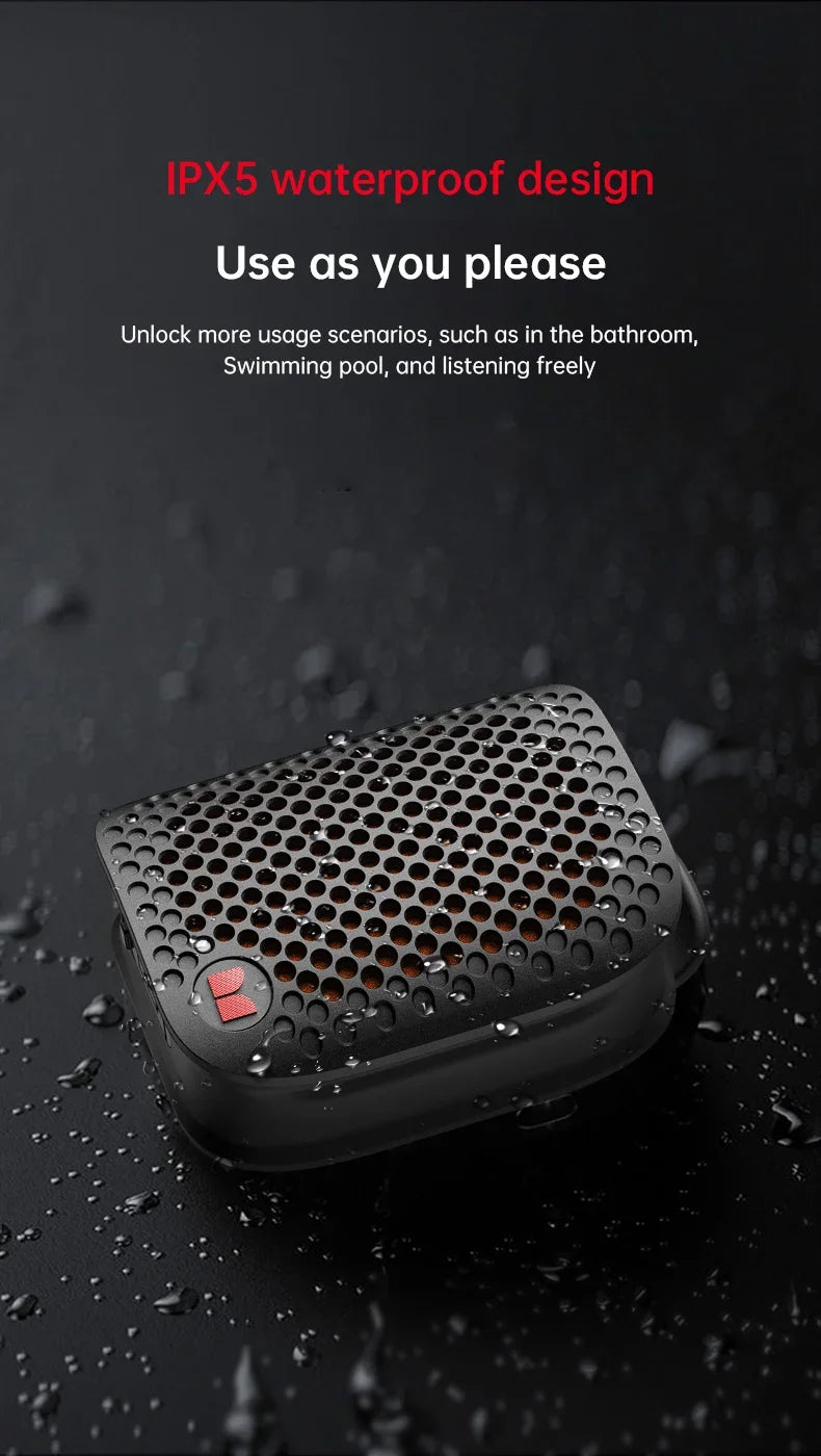 Mini Outdoor Speaker M3 TWS Stereoscopic Wireless Touch Speaker Lightweight Bluetooth 5.4 Magnetic Clip Sports Music Player