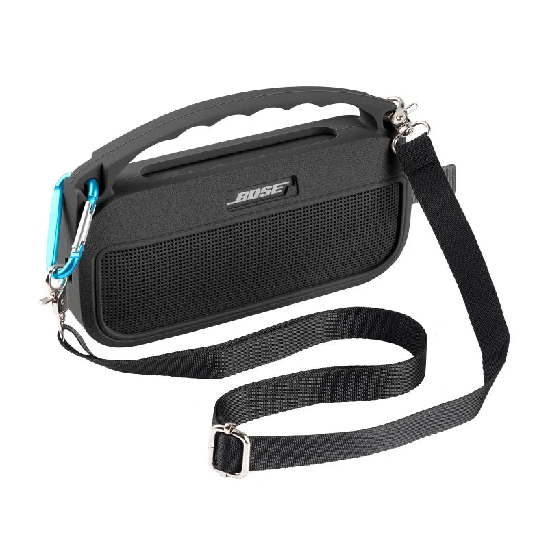 ZOPRORE Silicone Cover Case for Bose SoundLink Flex (2nd Gen) Speaker, Travel Protective Cover with Shoulder Strap and Carabiner