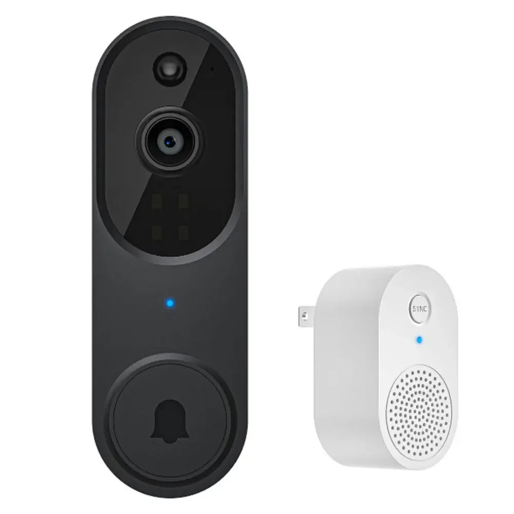 1080P Video Doorbell Camera 2-Ways Audio Wireless Doorbell WiFi Smart Door Bell Night Vision Intercom Doorbell Home Door Bells