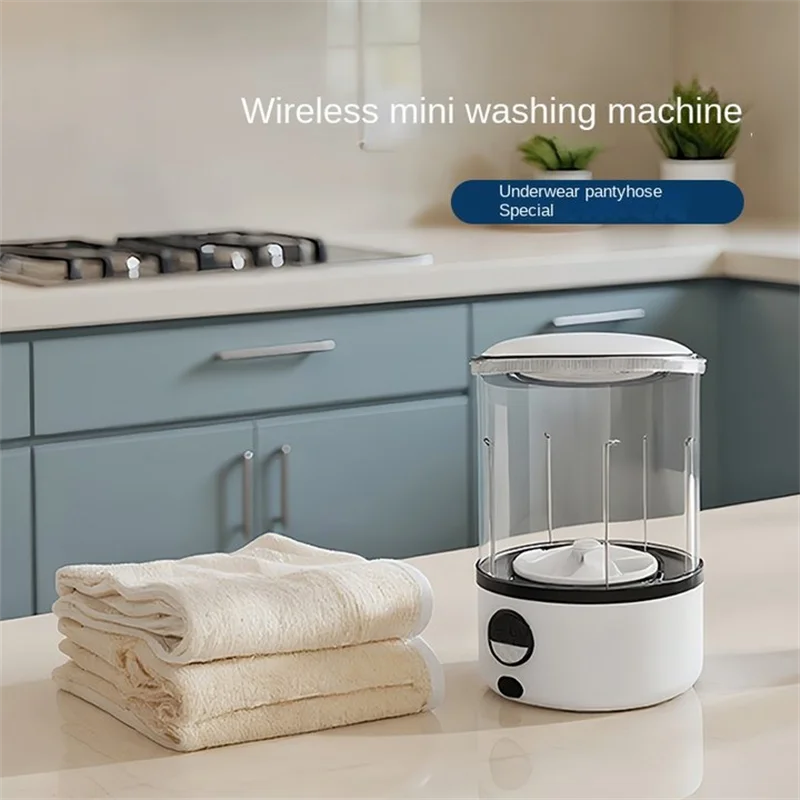 Rechargeable Portable Cordless Mini Washing Machine Small Underwear Washer