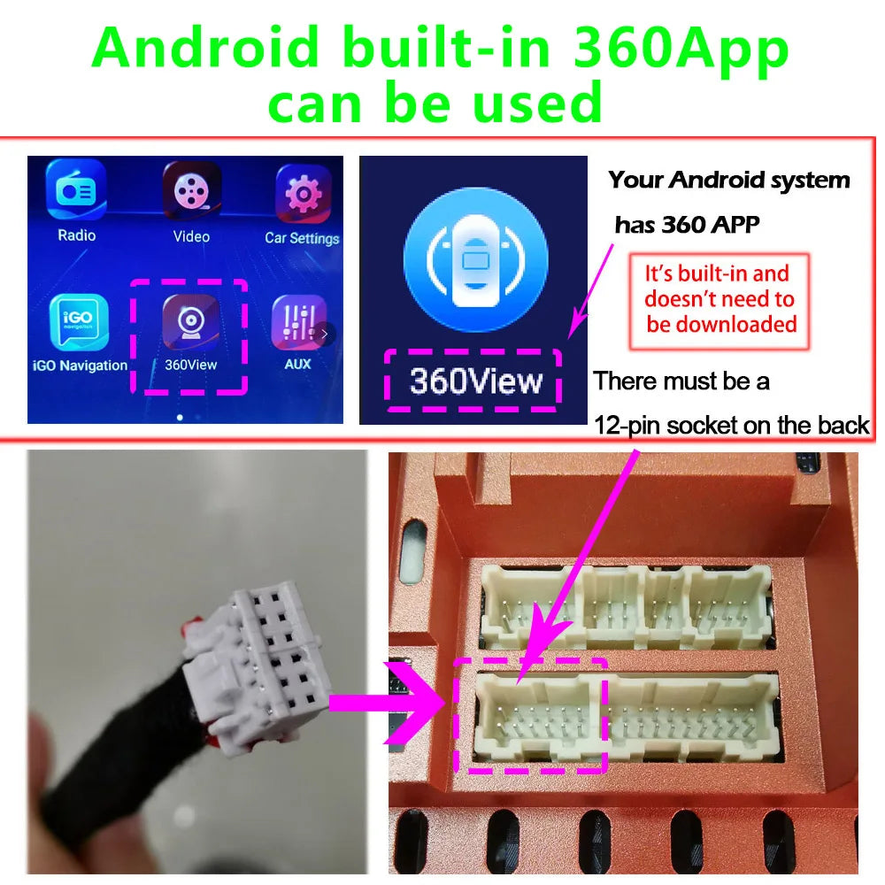 for Android Multimedia with Camera 360 Android Camera 360° Panoramic Surround View System Built-in 360App HD 3D 1080p 720p