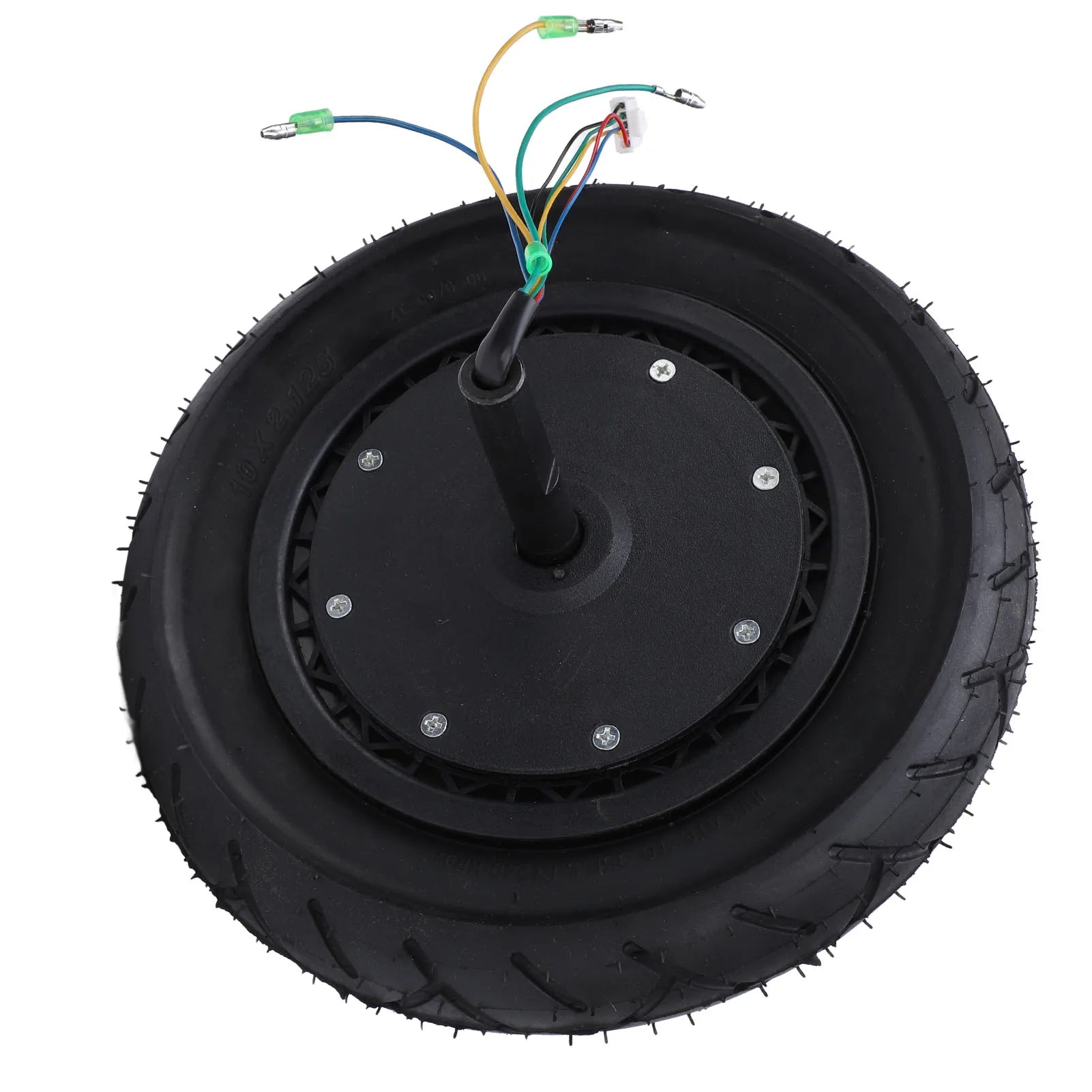 Electric Scooter Motor Wheel Noiseless Rubber Aluminum Alloy Scooter Hub Motor 10 Inch  Brushless Shock Absorbing for DIY