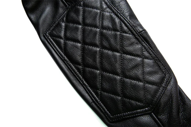 2025 New Top Layer Cowhide  Leather  Jacket Men Black Stand Collar Short Genuine Leather Coat High Quality  Motorcycle Jackets