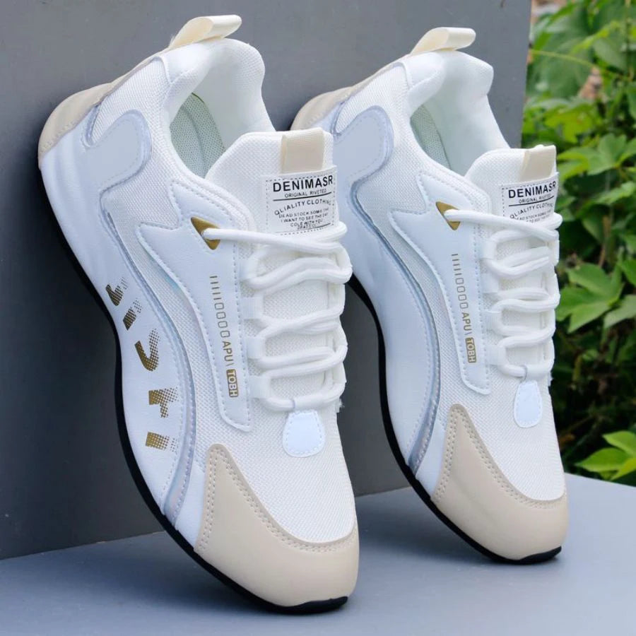 A Pair of Breathable Men's Training Shoes with Lace-Up Design, Comfortable and Lightweight, Suitable for Sports, Outdoor Activities, Commuting, and Casual Wear, Large Size Running Training Shoes