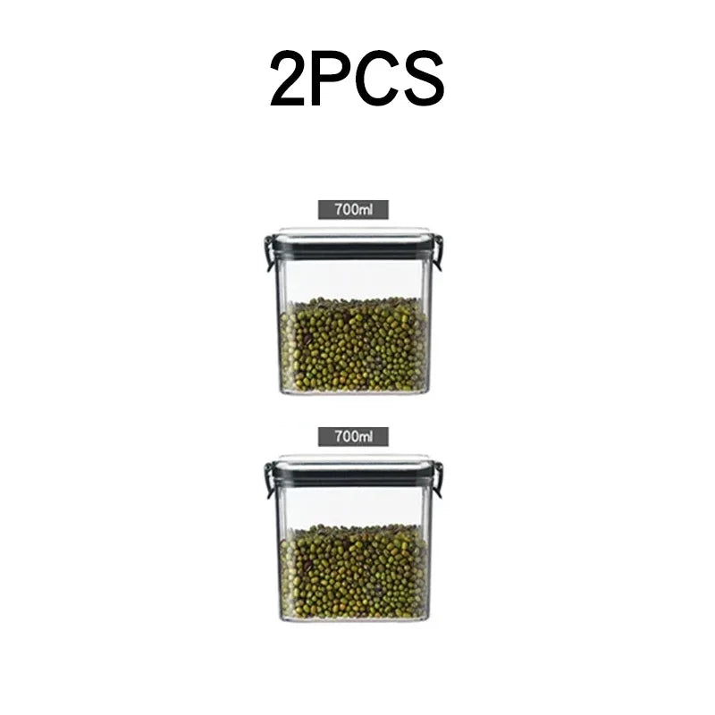 Kitchen Food Storage Containers Organizers for Pantry Fridge Organizer Jars With Lid Plastic Storage Container Spices Boxes
