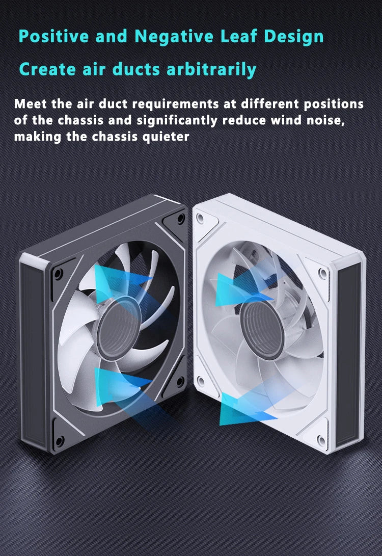 ICE Whale Prism 7 PRO ARGB PC Case Fan 120mm Infinity Mirror Design Motherboard Lighting Sync 4PIN PWM CPU Cooler Fan Ventilador