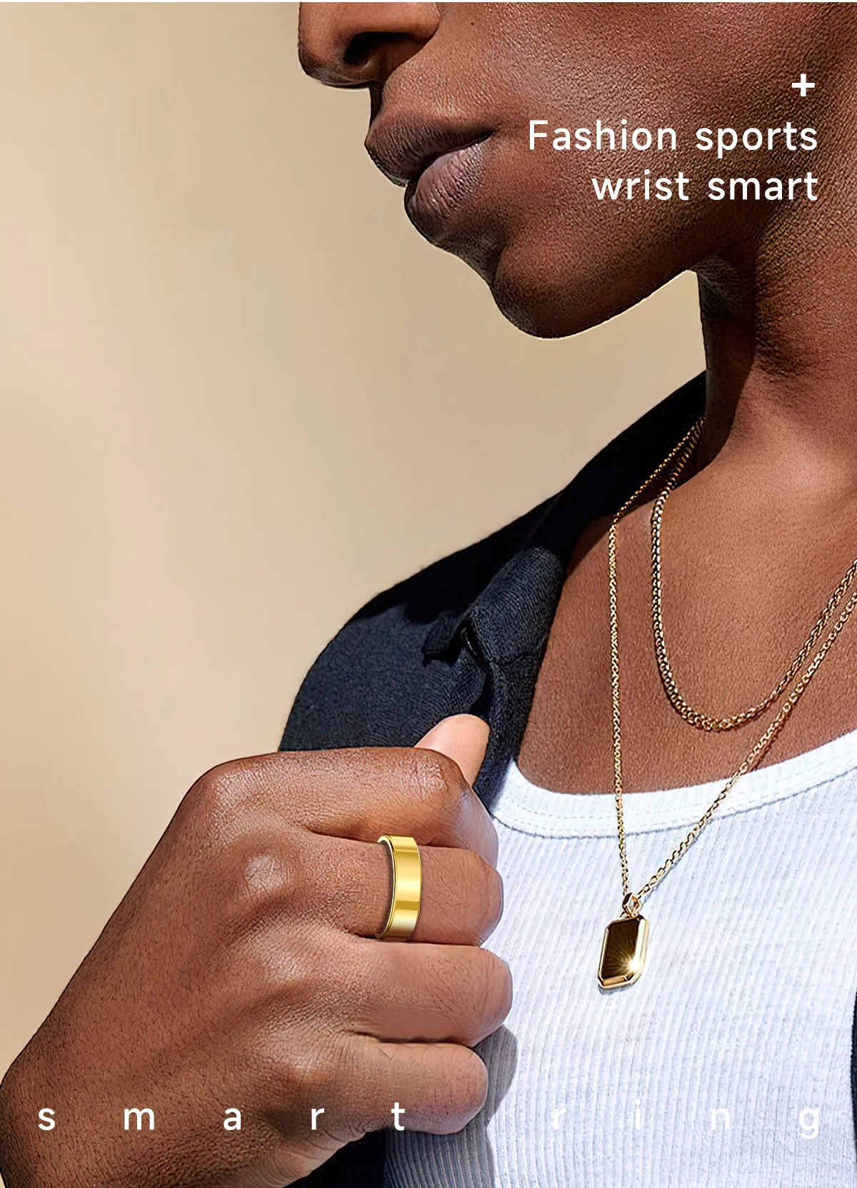R09 Smart Ring Men Women with Charging Case Heart Rate Blood Oxygen Skin Temperature Monitor Waterproof For Android iOS R12