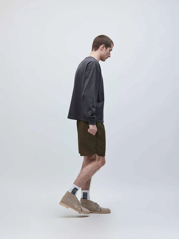 Quick Dry NBHD V-shape Shorts Zipper Pockets Shortpants Japan Men Women Thin Fabric Loose Drawstring Short Pants Breeches