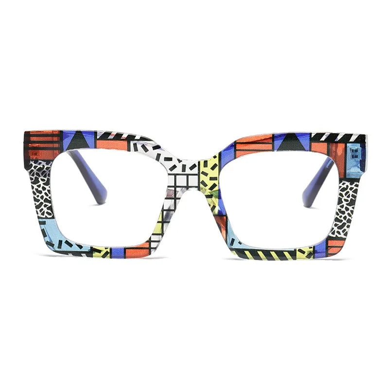 Customized Prescription Glasses Women Multi-Focal Progressive Photochromic Anti-Blue Light Myopia Hyperopia Lens Eyeglasses