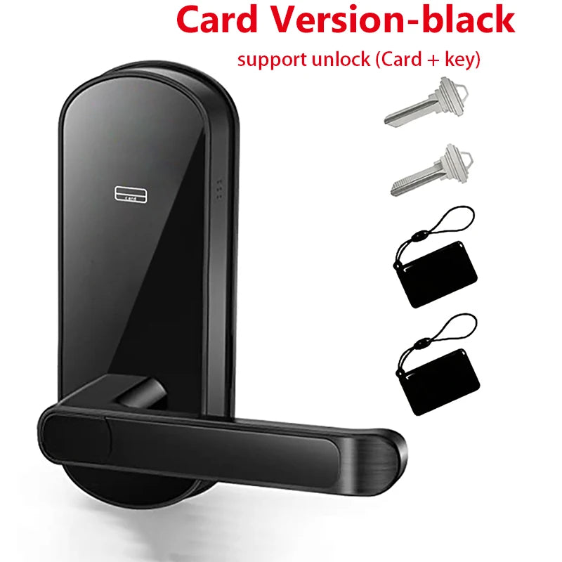 Tuya Smart Fingerprint Door Lock App Remote Control Keyless WIFI Digital Touchscreen Lock NFC with 2 IC Cards IP68 Waterproof