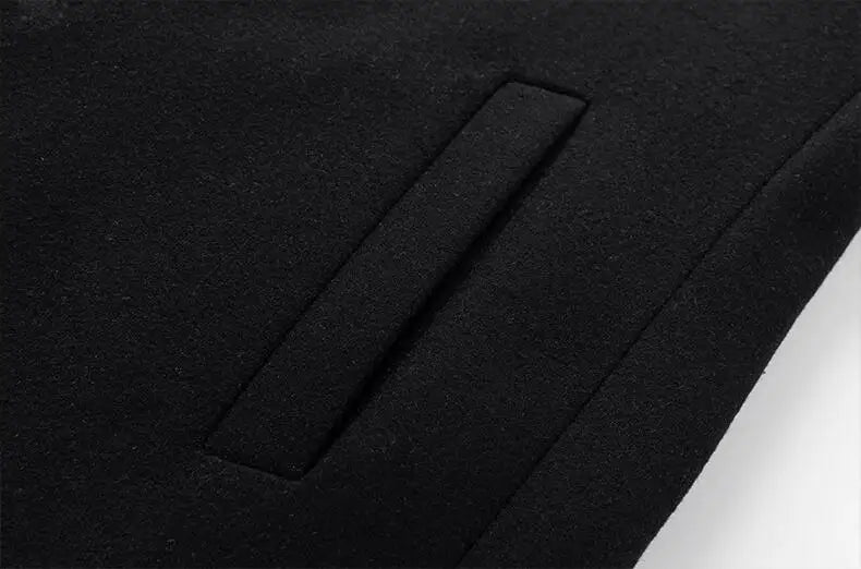 New Men Woolen Business Casual Trench Coats Man Long Jackets Winter Overcoats Male Cashmere Trench Coats Woolen Blends Coats 5XL
