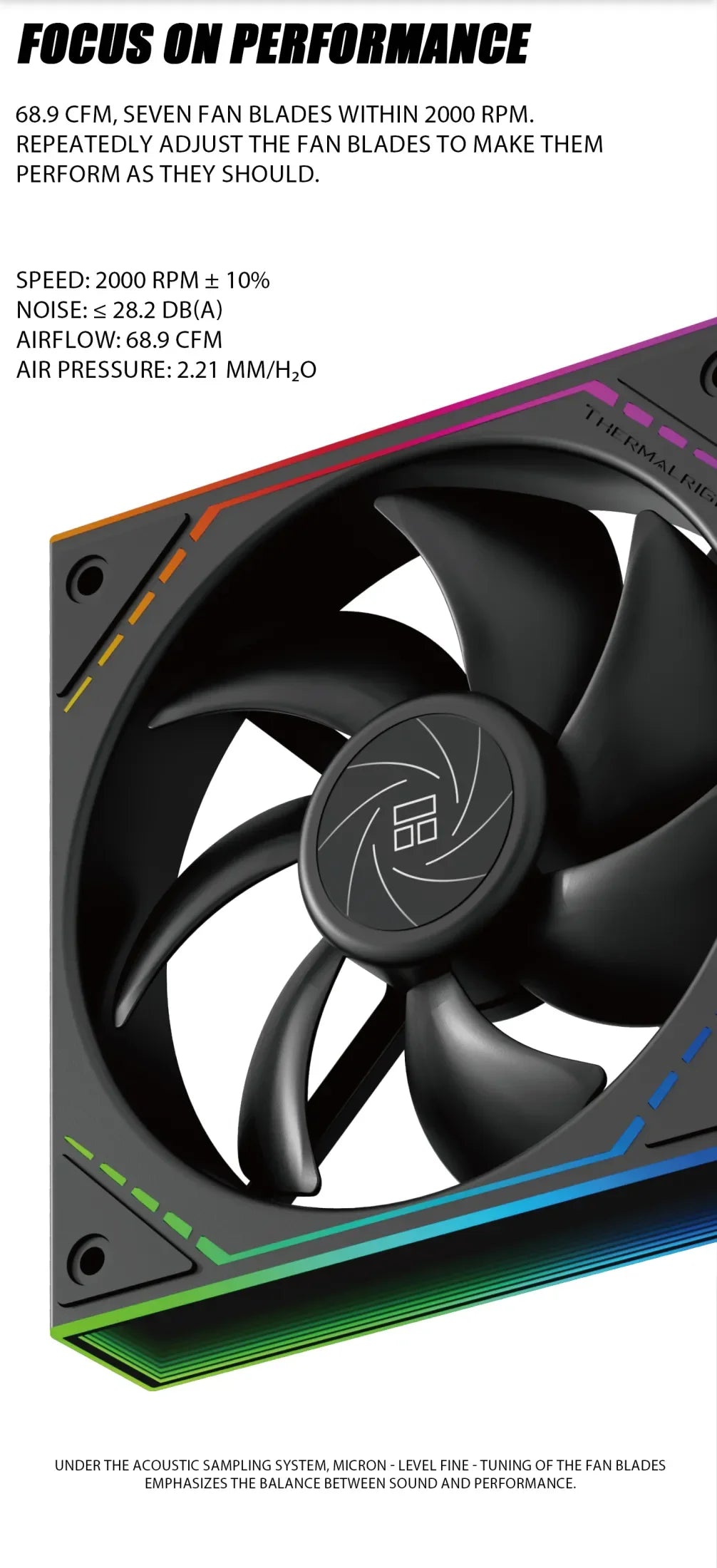 Thermalright TL-M12Q X2 120mm PC Case Cooling Fans, Daisy-Chain | 2000RPM | High Airflow | ARGB | Dual Infinity Mirrors Lighting
