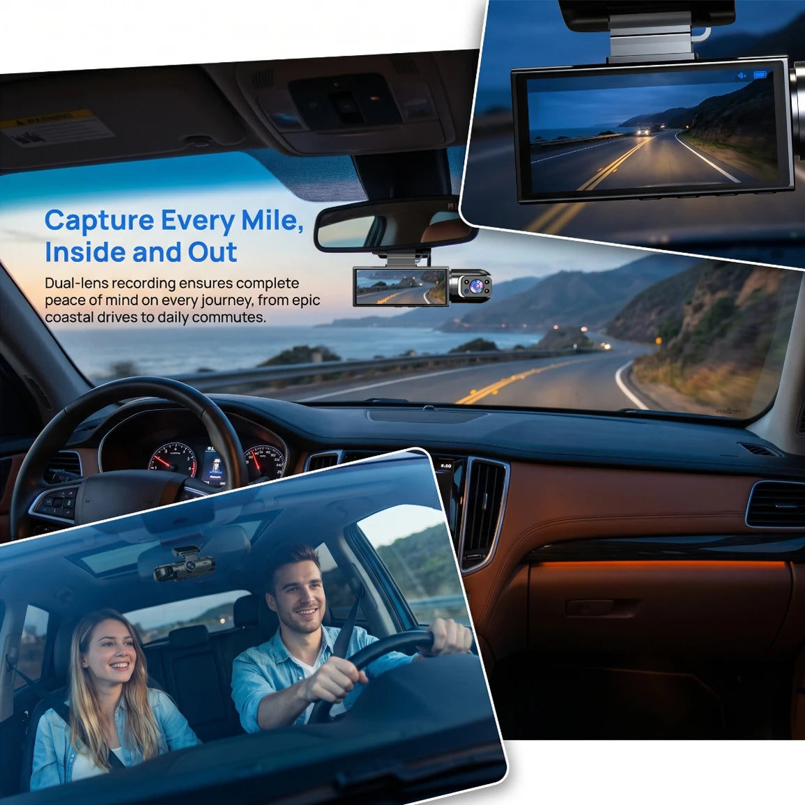 HD 1080P Dual Camera Dash Cam for Car with IR Night Vision Car dvr Loop Recording Wide Angle Lens Car Camera Recorder