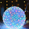LED Cherry Blossom Sphere Lights for Christmas Tree Holiday Indoor Engineering Light Strands Decoration