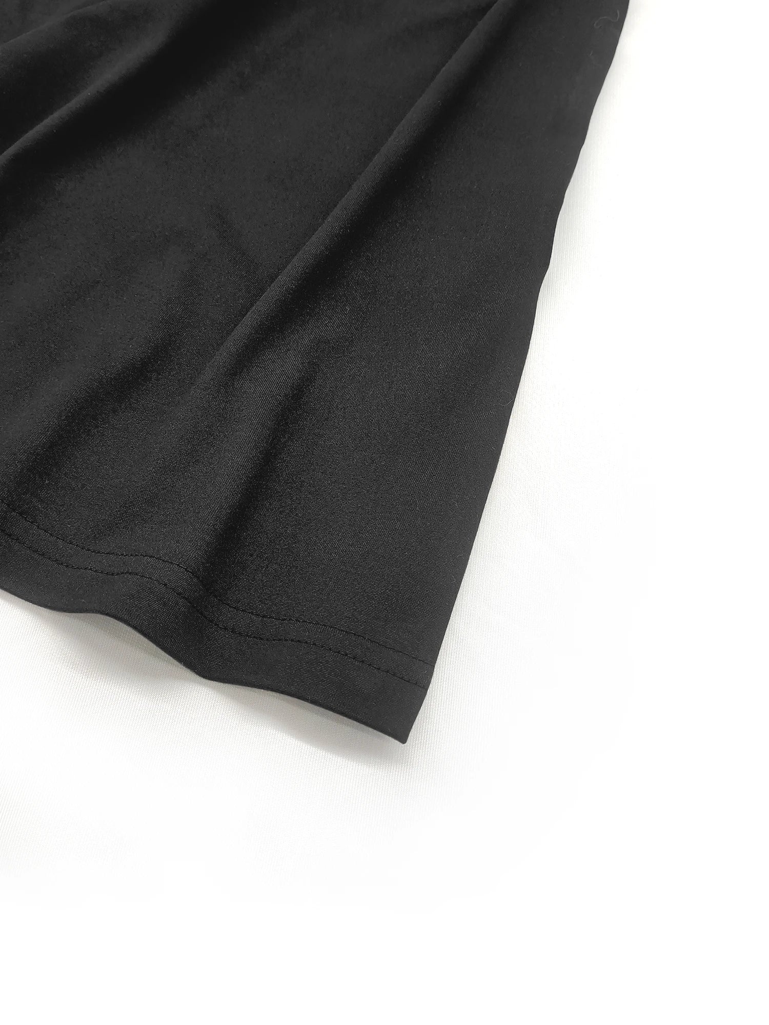 American Retro Sexy Solid Color Sleeveless A-Line Tank Dress Loose Mini Crew Neck T-Shirt Dress Summer Daily Wear