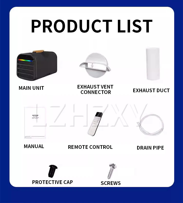 12V/24V Portable Car Air Conditioner for Outdoor Camping Compact Compressor-Integrated Portable Car Cooler No Installation Requi