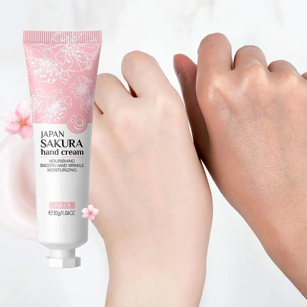 Sakura Hand Cream Whitening Wrinkle Removal Anti-crack Moisturizing Skin Care Cracked Repair Products Repair Hand Gream