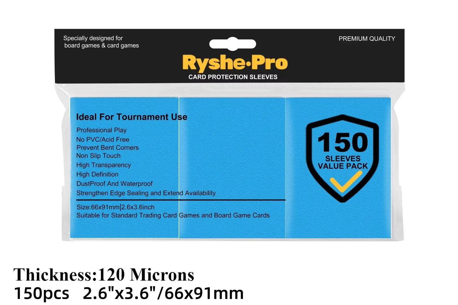 100pcs Trading Card Sleeves Soft Clear Perfect for Double-sleeving and Compatible with Pokemon Mtg Cards Sport Cards