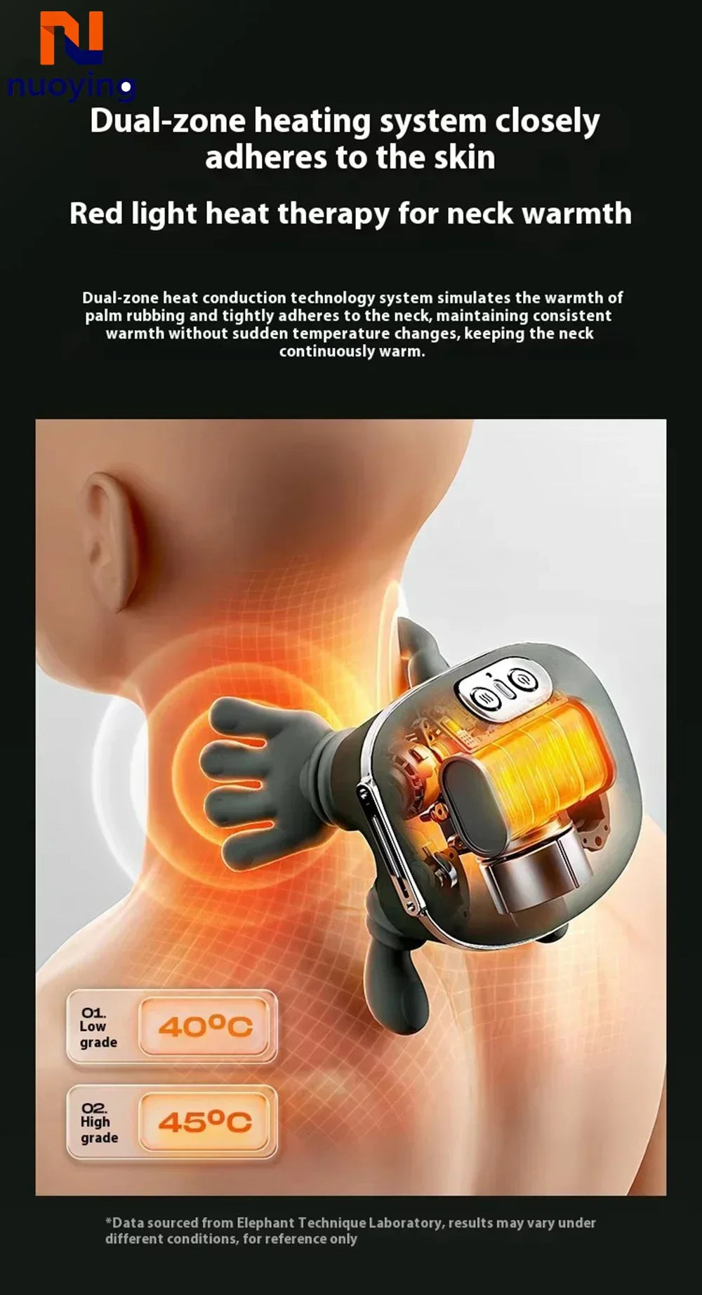 Portable Neck Shoulder Back Kneading Massage Shawl Wireless Body Relaxation Massager for Home Office Car Travel Use