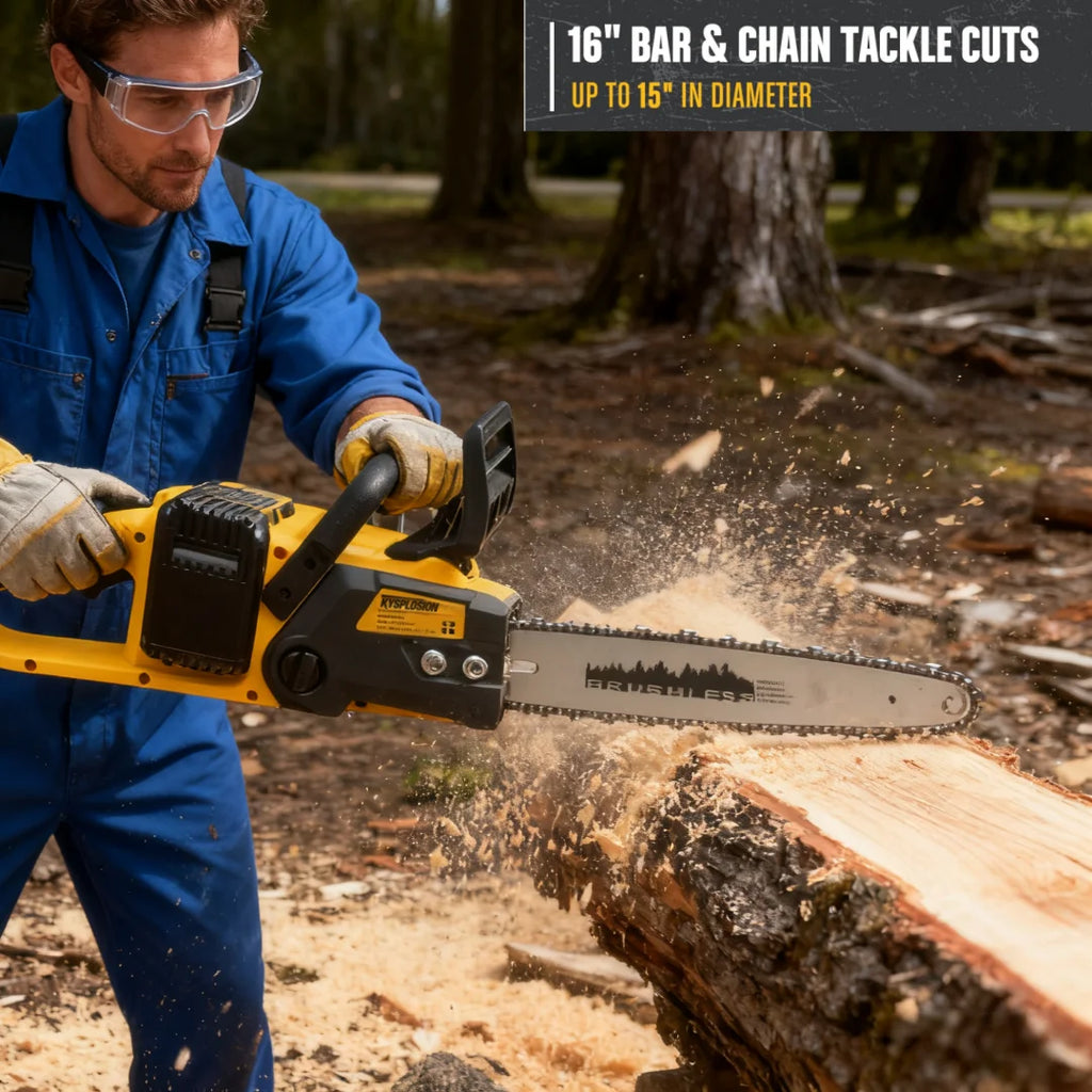 For DeWALT 20V battery 16-Inch Brushless Chainsaw 40V (2 x 20V MAX) Cordless Battery Powered Chain Saw