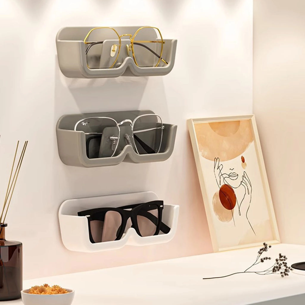 Wall-Mounted Glasses Storage Rack Wall Mounted Sunglasses Sunglasses Display Props Myopia Glasses Frame Display Rack