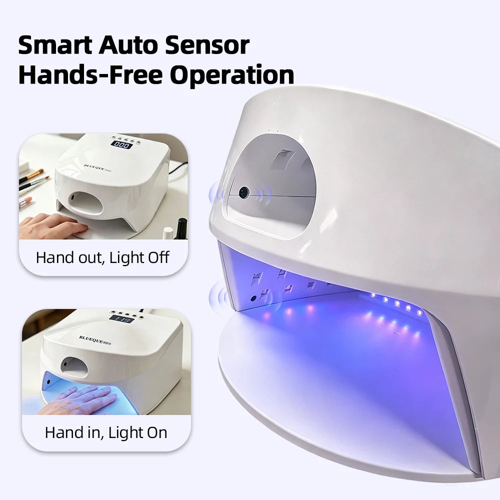48+9 Beads Nail Dryer Thumb Full Hand Dual Lamp Single Toe Single Finger Gel Nail Curing Lamp Hand Fast Drying LED Light Dryer