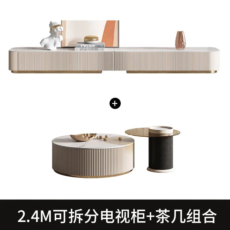 Modern Storage Tv Stand Living Room Mural Universal Media Wall Tv Stand Luxury Smart Muebles Para Salas Home Furniture