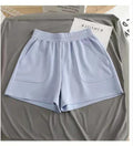 Women Summer 2026 Loose Slim Drawstring Hot Pants Korean High Waisted Wide Leg Casual Versatile Sports Shorts for Outdoor Wear