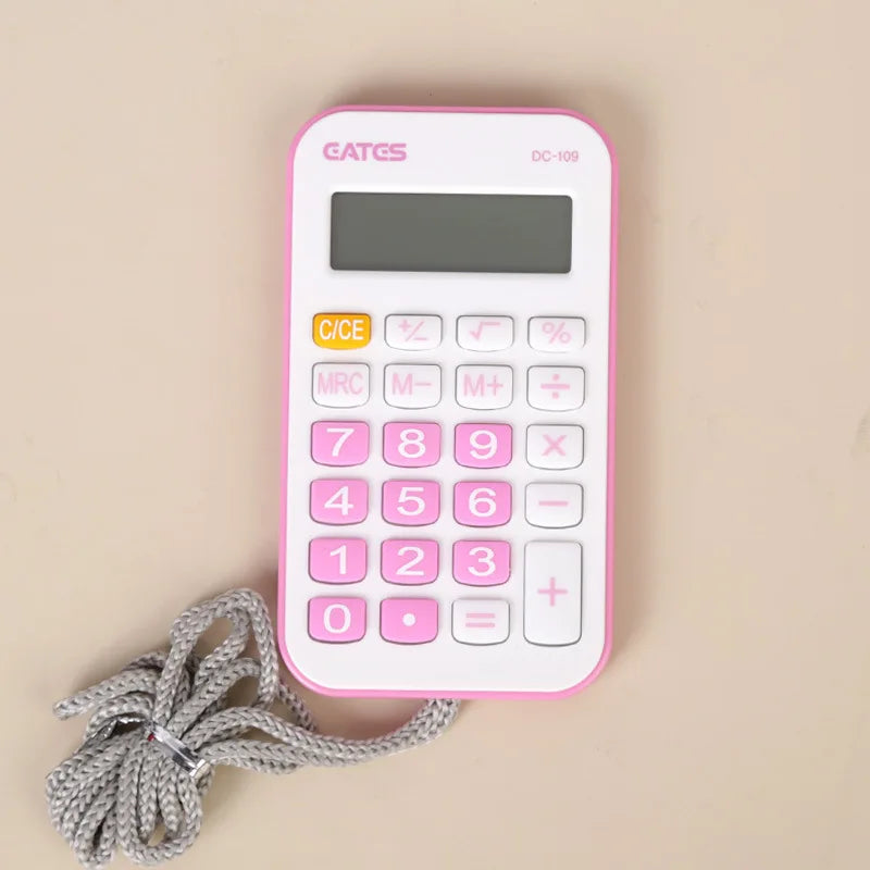 Student Calculator Simple Design Basic Calculator High Sensitivity Button Portable Calculator Student Stationery Supplies