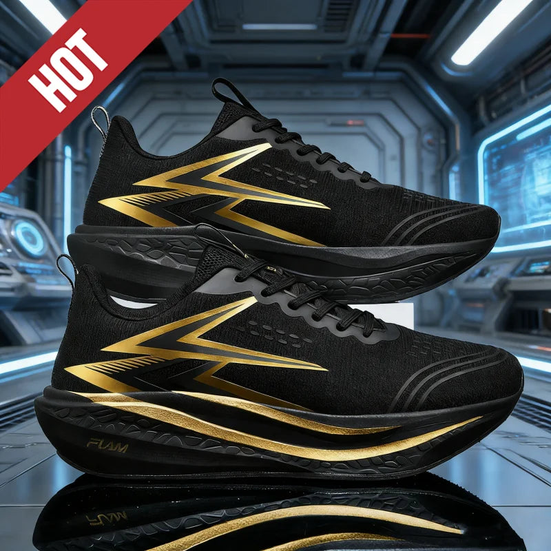 New Running Shoes Carbon Board Speciality Marathon Men Sports Breathable Lightweight Women Comfortable Athletic Nonskid Sneakers