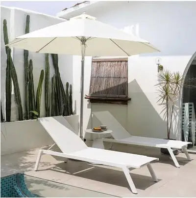 Waterproof Outdoor Lounger Sofa for Pool Hotel Terrace Balcony Leisure Garden Patio Furniture Creative Sunbed Chaise