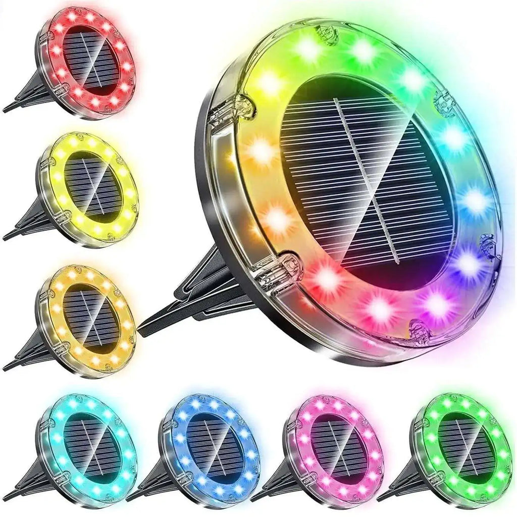 12LED Solar Ground Lights IP65 Waterproof Solar Light Outdoor Solar Garden Light For Yard Lawn Patio Deck Landscape Decor