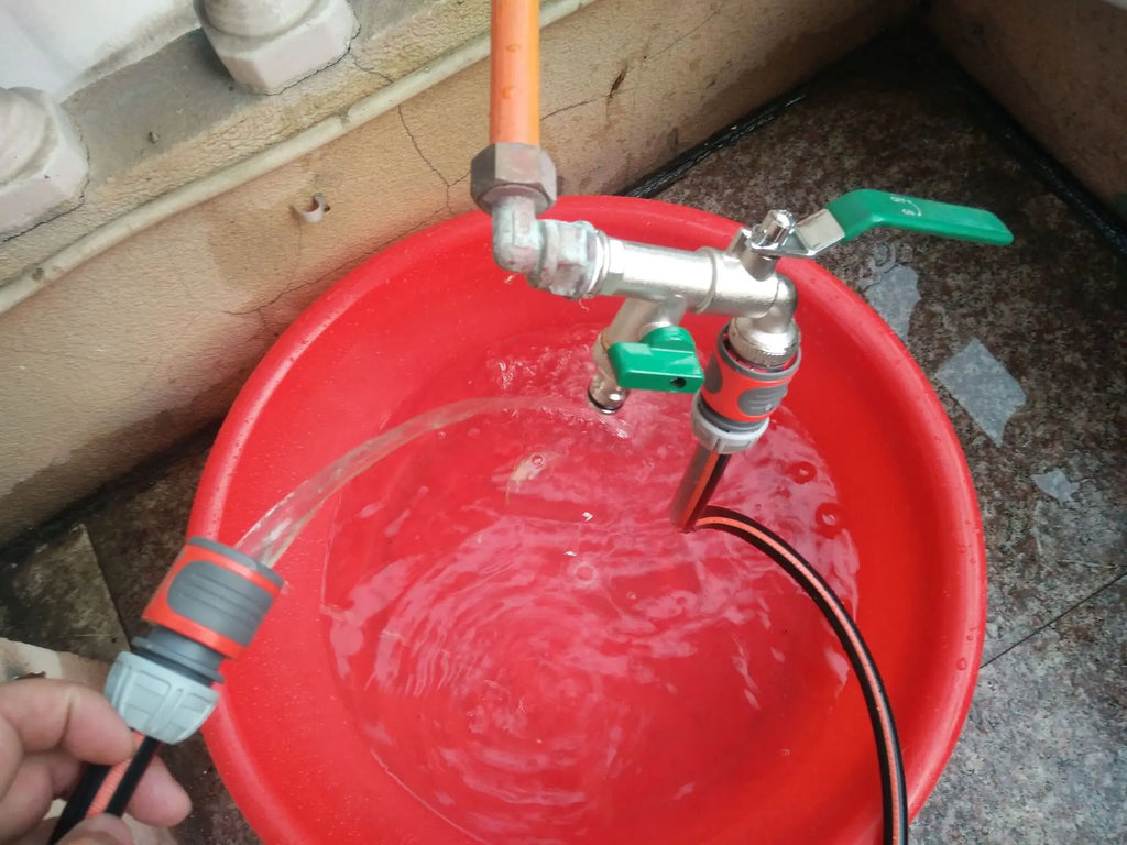 Garden Outdoor Bibcock Faucet DN15 DN20, Anti-freeze, Dual Control Copper for Washing Machine and Kitchen Garden Sink    1/2