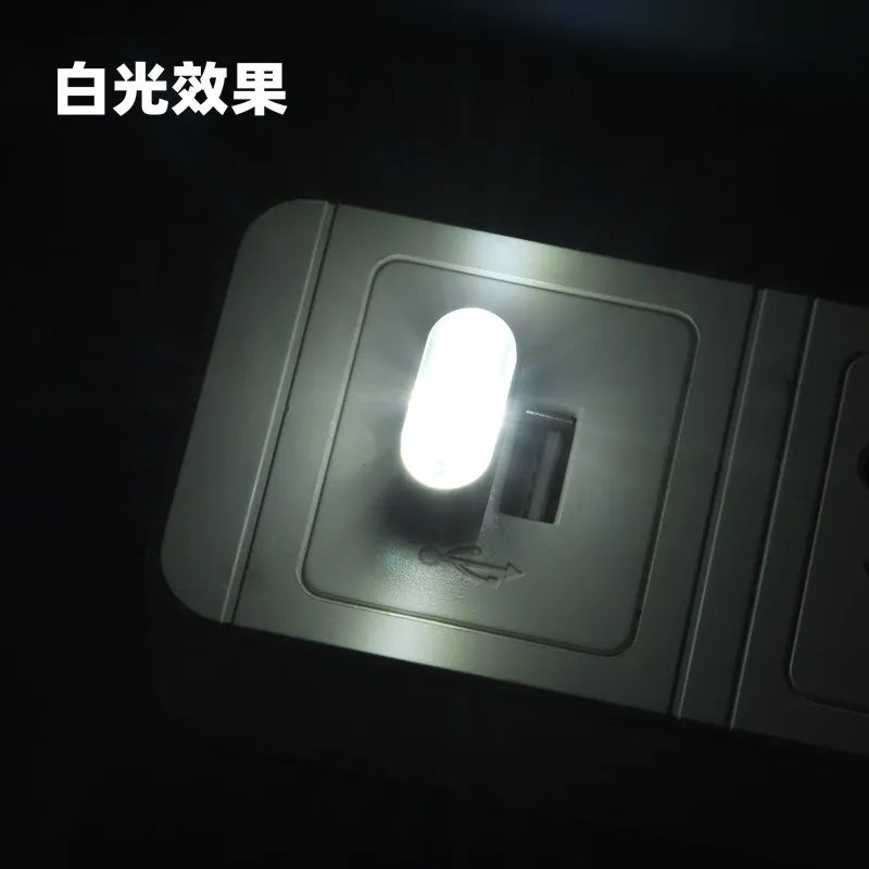 Mini LED Car Light Auto Interior Atmosphere USB Light Decor Plug And Play Lamp Emergency Lighting PC Auto Products