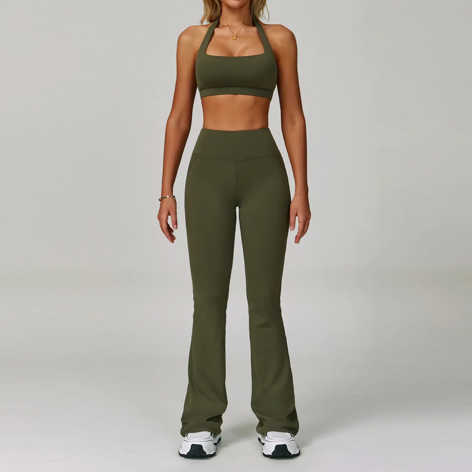 Women's Tracksuit 2 Piece Set Fitness Clothes Yoga Sets Sportswear Workout Bra High Waist Leggings Set Gym Clothing Sports Suits