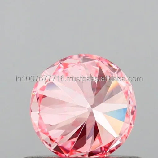 2.50 Ct VS1 Clarity Vivid Pink Round Loose Diamond IGI Certified Excellent Cut for Engagement Rings Jewelry Making