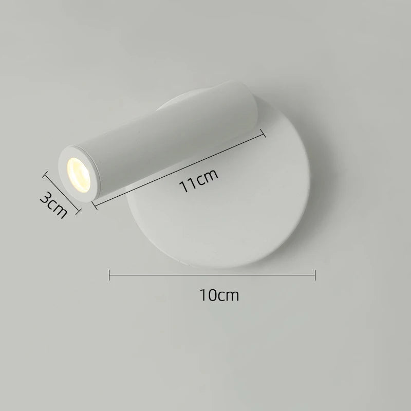 Hotel wall lamps, bedroom bedside with switch，LED exposed Staircase spotlights, ambient lights, lighting lamps and reading lamp