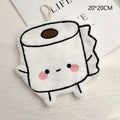 Cute Poop Toilet Paper Shaped Hand Towels Hanging Bathroom Decor for Quick Drying Home Furnishings