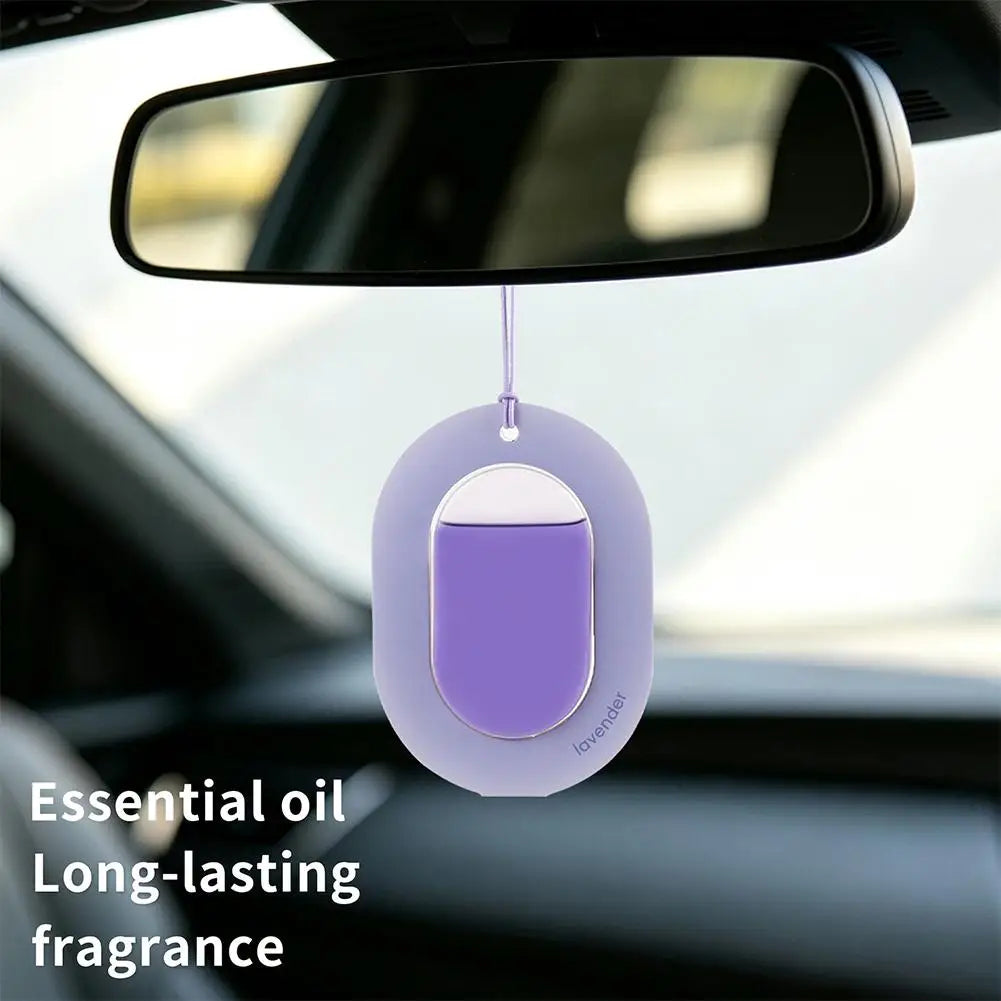 Car Air Freshener Essential Oil Long Lasting Fragrance Hanging Rearview Mirror Diffuser Perfume Pendant Auto Accessories