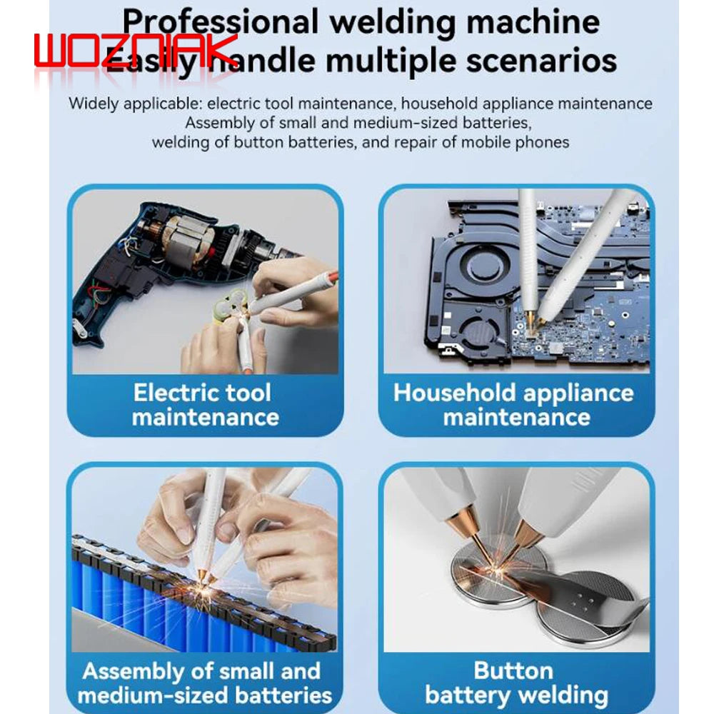 UF20B Portable Farad Capacitor Spot Welder 99 Level Adjustment Spot Welding Machine for Mobile Phone Battery Nickel Sheet Repair