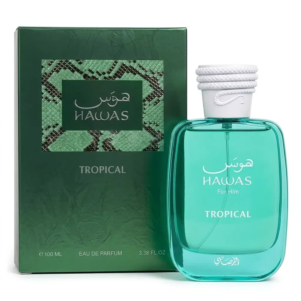 Rasasi Hawas Ice Verde Thunder Lava Gold Kobra Men Perfume Long Lasting Eau de Parfum Spray Masculine Scent Fragrance