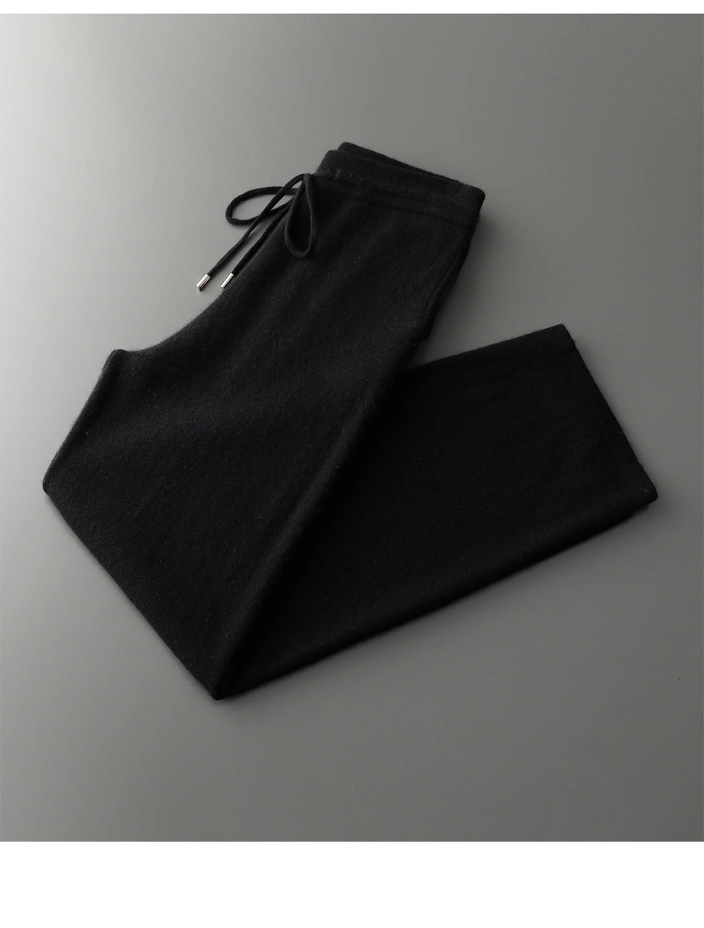 Men's 100% Merino Wool Two-piece Suit Knitting Hooded Collar Pullover and  Wide-leg Pant Autumn Winter Thickened Warm Sweater