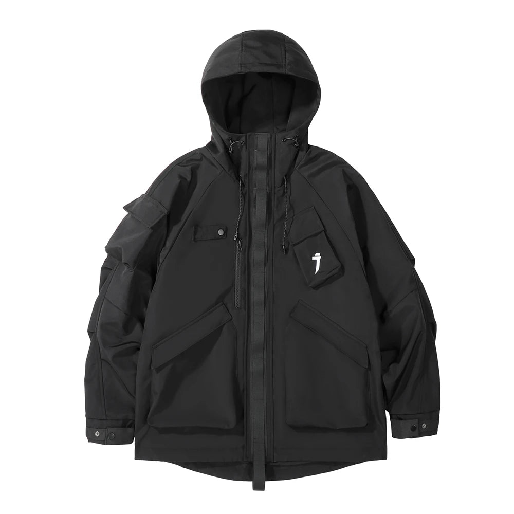 11 BYBB'S DARK 2025 Tactical Jackets Hooded Windbreaker Mens Cargo Function Jacket Fashion Coats Outwear Techwear Streetwear  ﻿