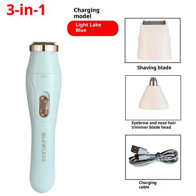 New Women Electric Shaver Hair Remover Razor Cordless Waterproof For Face Bikini Underarms Legs Body Hair Remover Machine