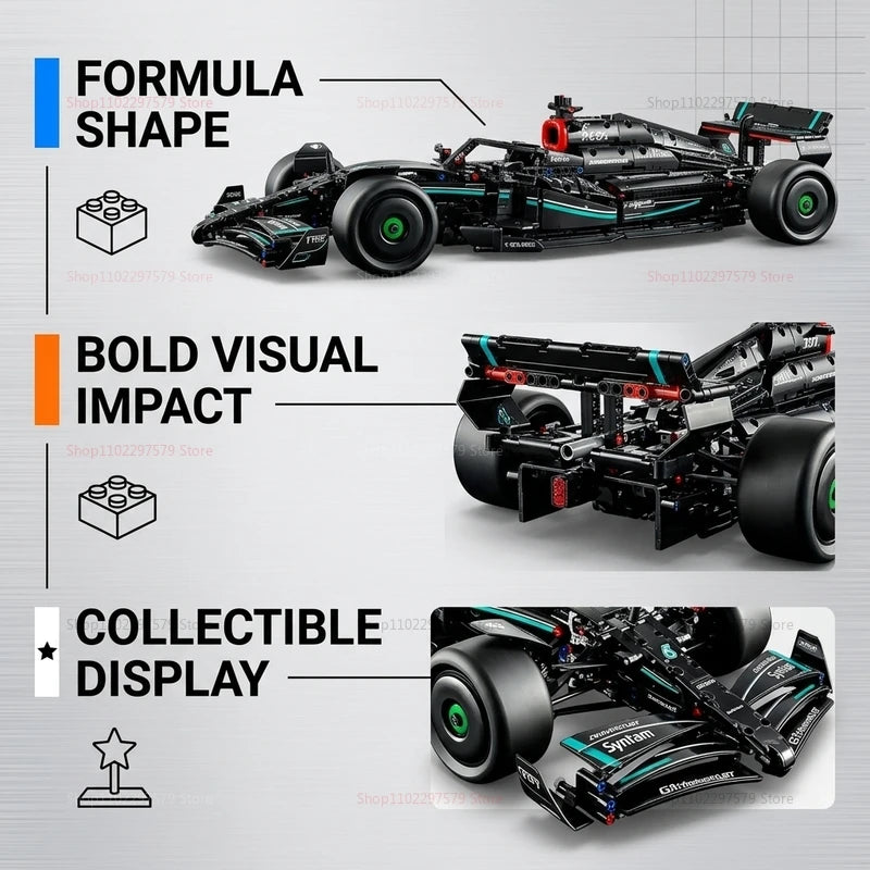 New 1:8 Scale 67CM Technology 1432/1642PCS Performance Race Car Speed Champions Detailed Building Blocks Car Model Vehicles Toys