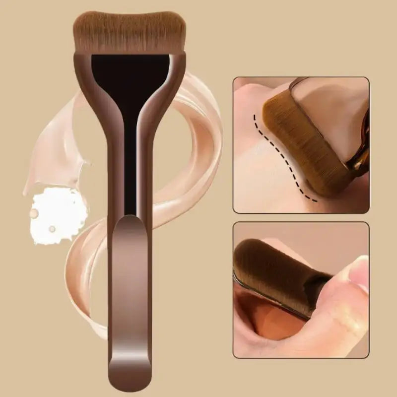Double Head Face Makeup Brush Set Soft Fiber Foundation Brush Concealer Brush Beginner-Friendly Beauty Tools